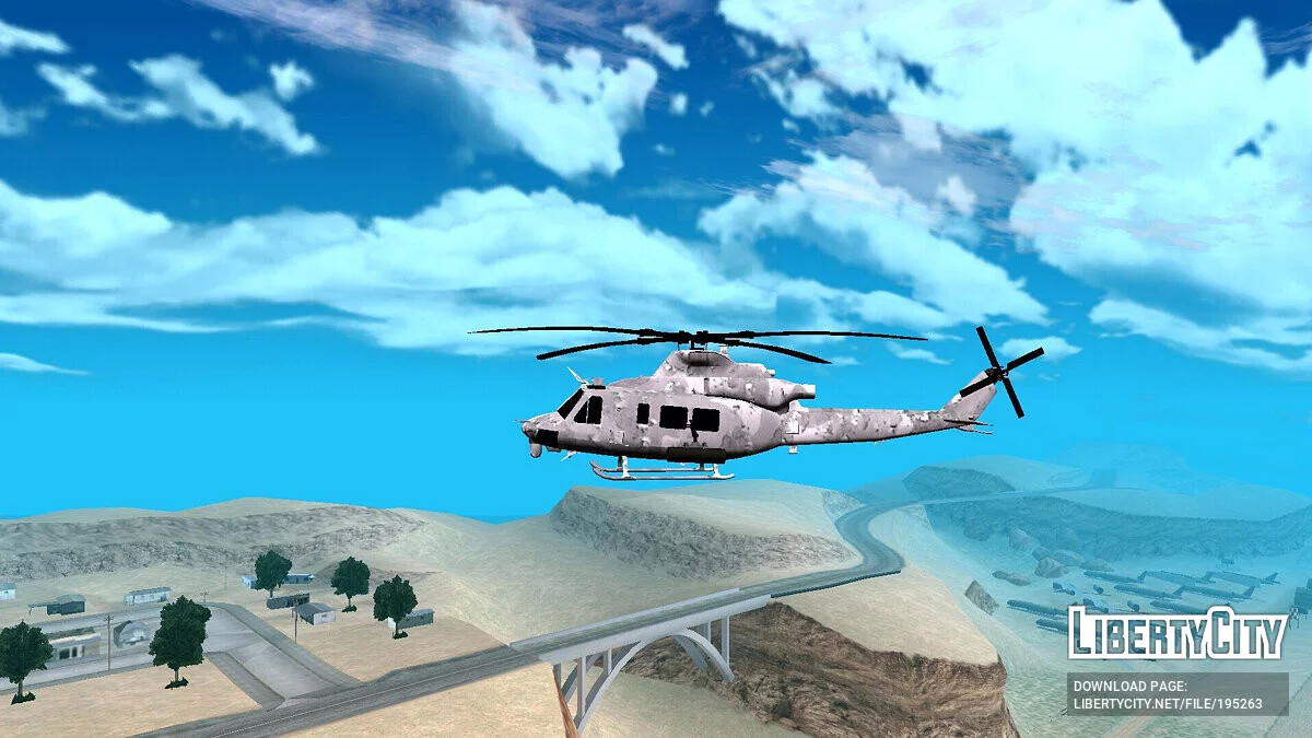 Bell UH-1Y Venom [DFF Only] / GTA San Andreas (iOS, Android)