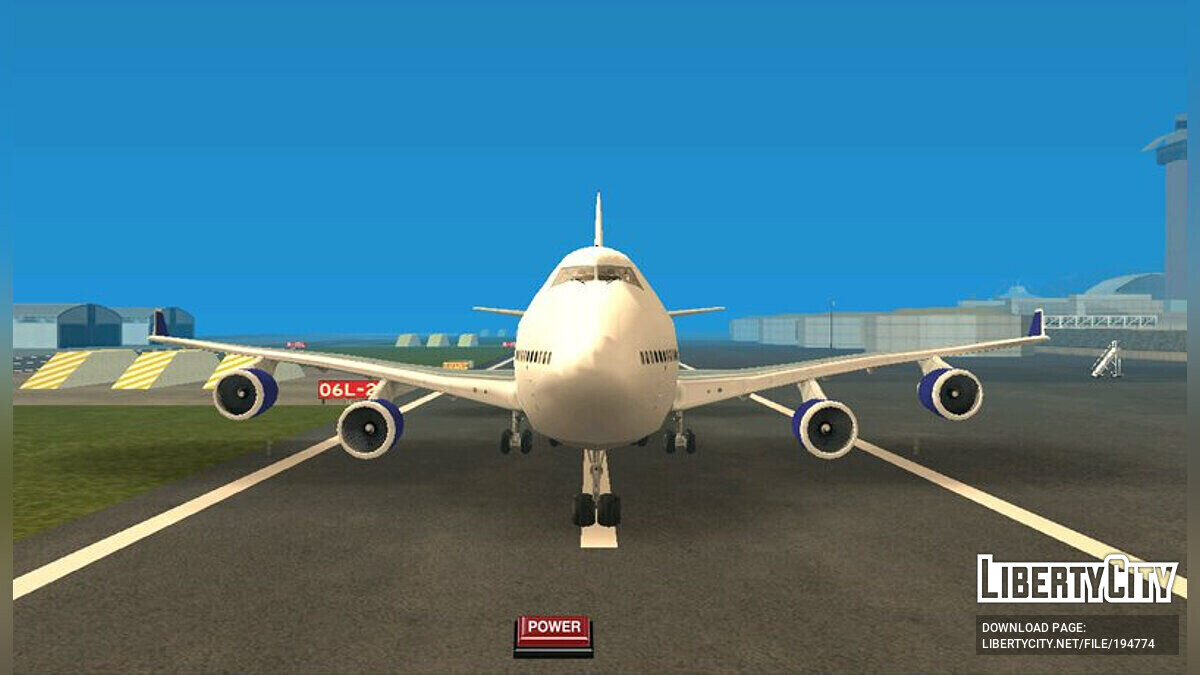 Скачать Boeing 747-400 для GTA San Andreas (iOS, Android)