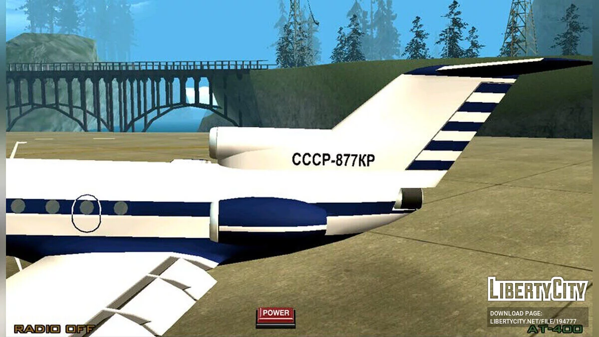 Yak-40 Airplane / GTA San Andreas (iOS, Android)