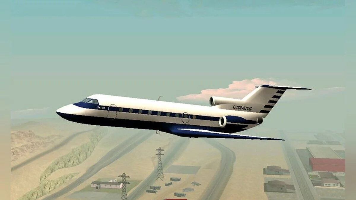 Yak-40 Airplane / GTA San Andreas (iOS, Android)