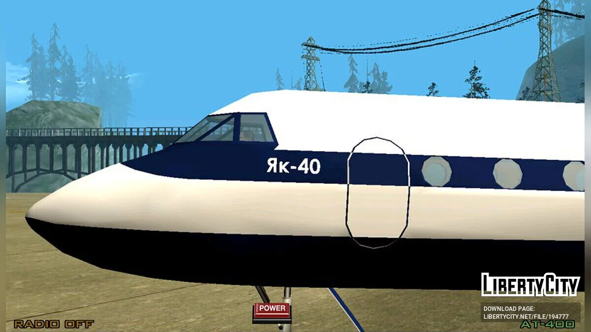 Yak-40 Airplane / GTA San Andreas (iOS, Android)