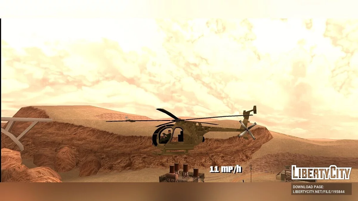AH-6 Little Bird [DFF Only] / GTA San Andreas (iOS, Android)