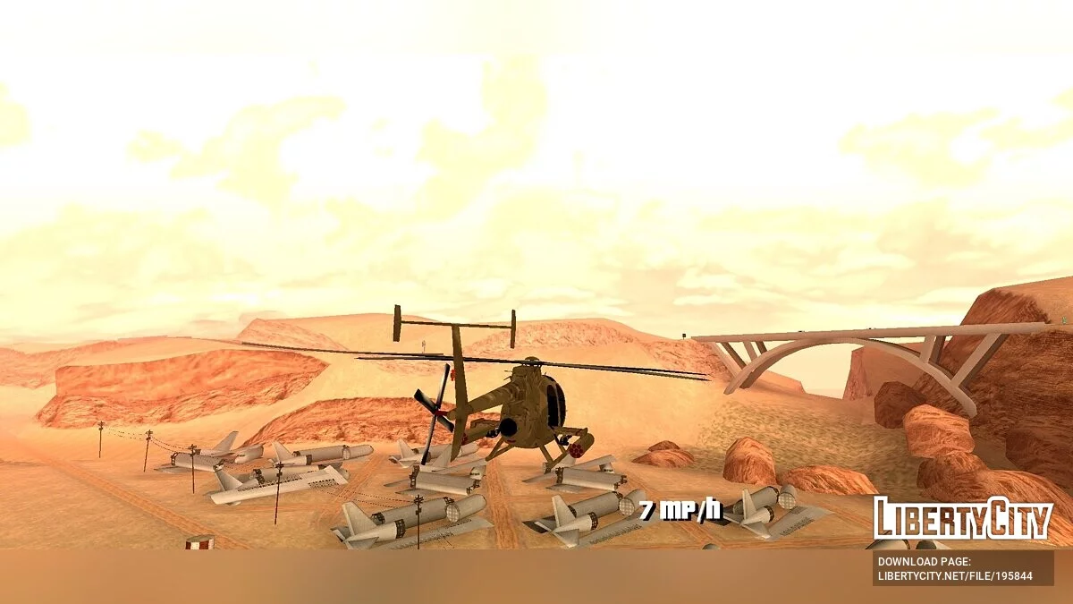 AH-6 Little Bird [DFF Only] / GTA San Andreas (iOS, Android)