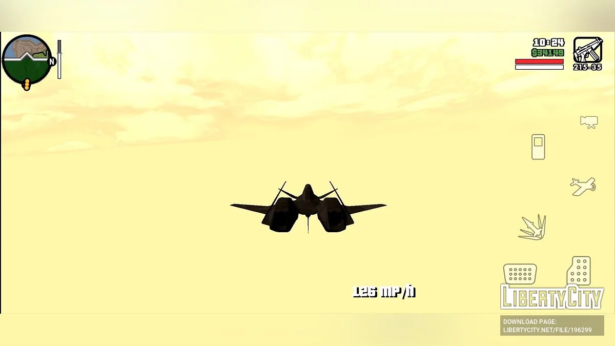 ADF-01 FALKEN [только DFF] / GTA San Andreas (iOS, Android)