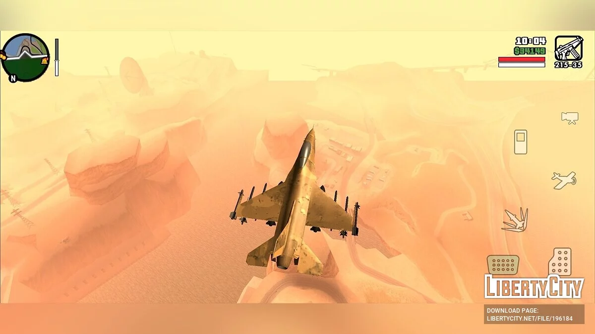 F-16 [только DFF] / GTA San Andreas (iOS, Android)