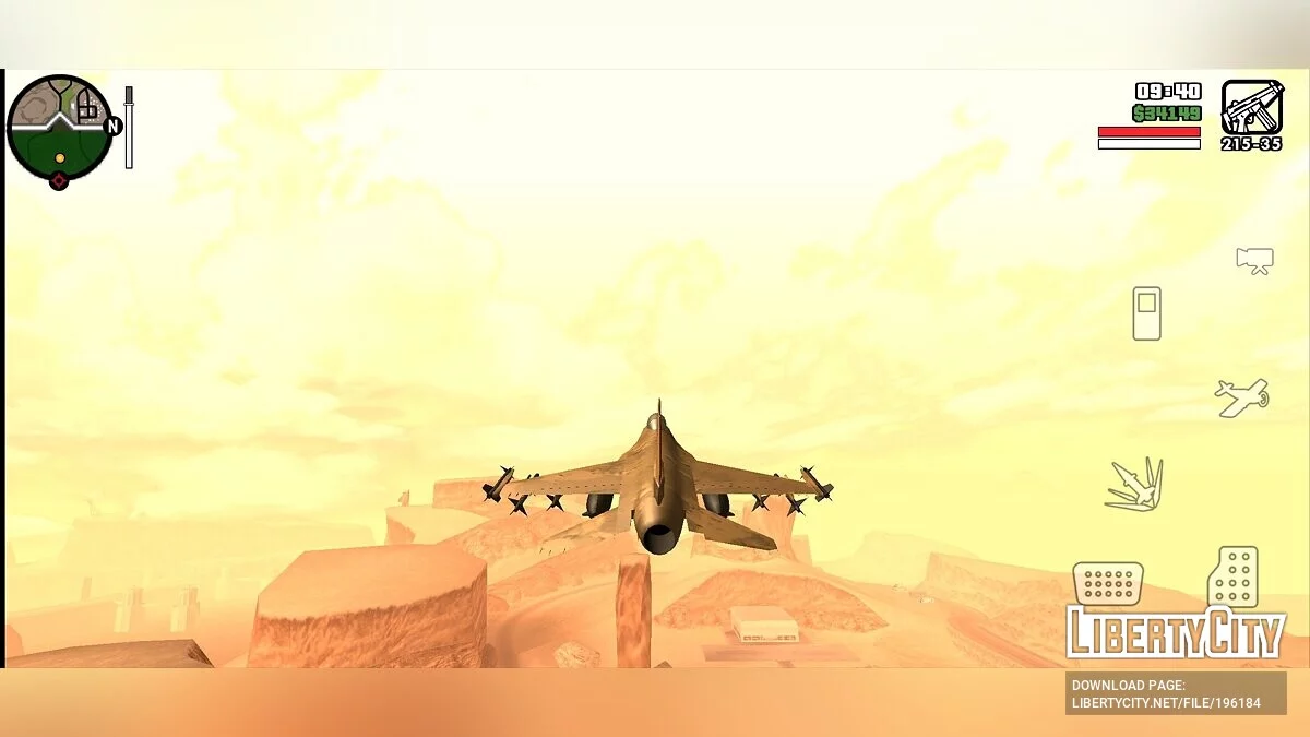 F-16 [только DFF] / GTA San Andreas (iOS, Android)