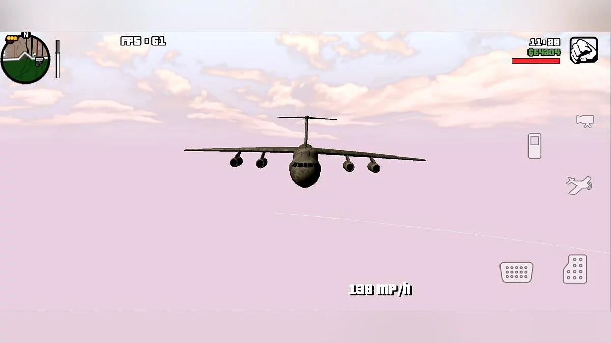 Lockheed C-141 [только DFF] / GTA San Andreas (iOS, Android)