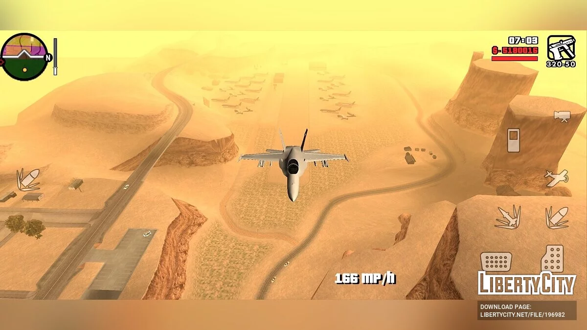 McDonnell Douglas F/A-18 Hornet / GTA San Andreas (iOS, Android)