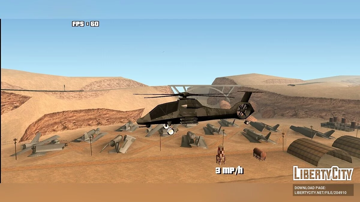 Boeing-Sikorsky RAH-66 Comanche / GTA San Andreas (iOS, Android)