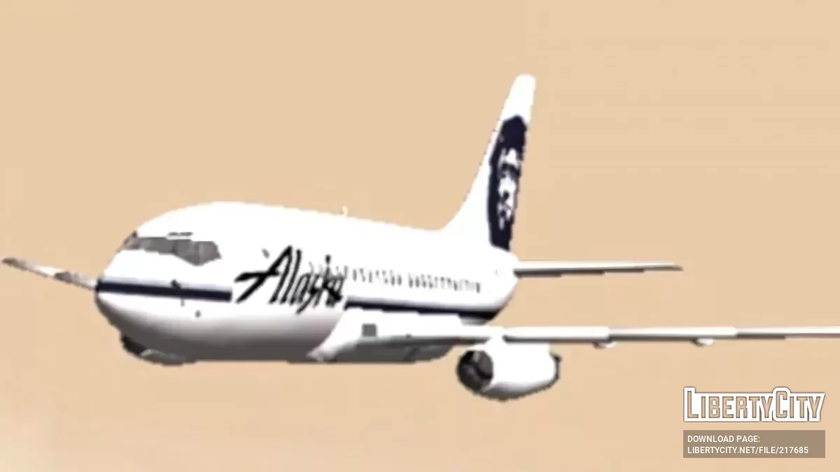 Alaska Airlines Boeing 737-200 / GTA San Andreas (iOS, Android)