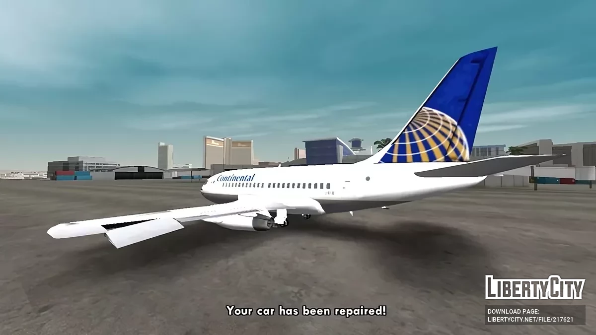 Continental Airlines Boeing 737-200 / GTA San Andreas (iOS, Android)