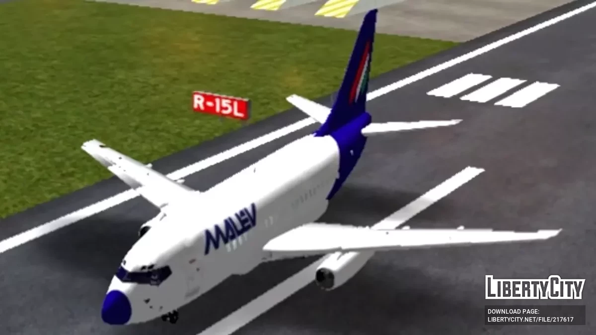 Malev Hungarian Airlines Boeing 737-200 / GTA San Andreas (iOS, Android)