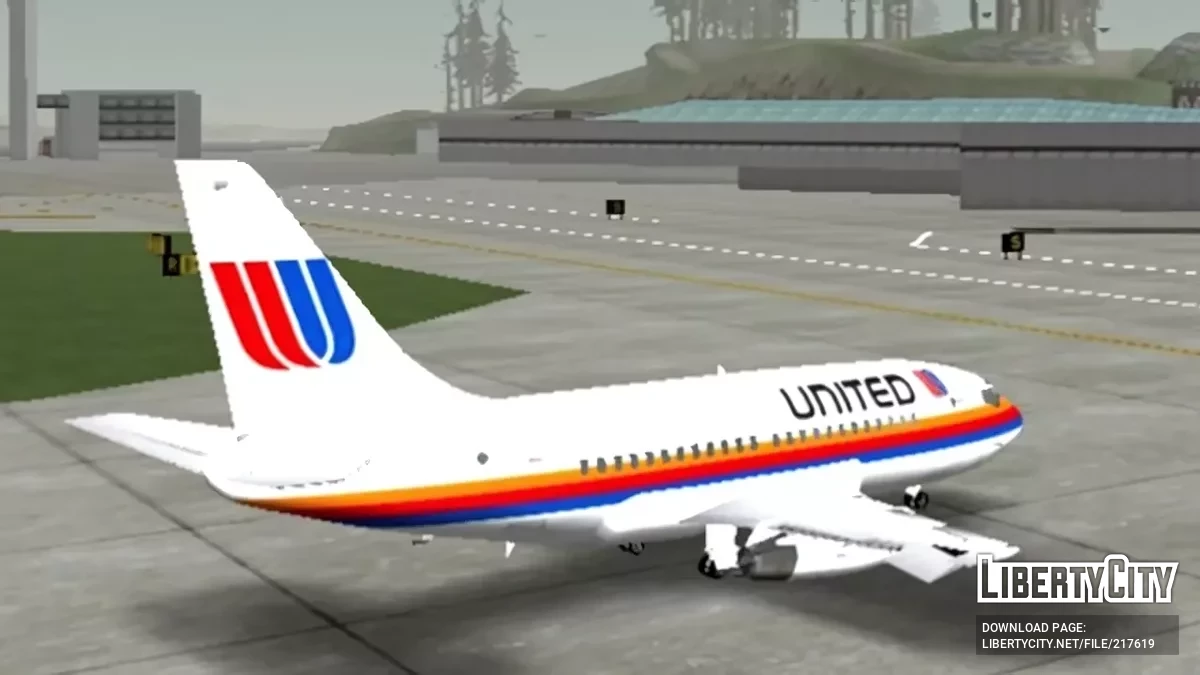 United Boeing 737-200 / GTA San Andreas (iOS, Android)