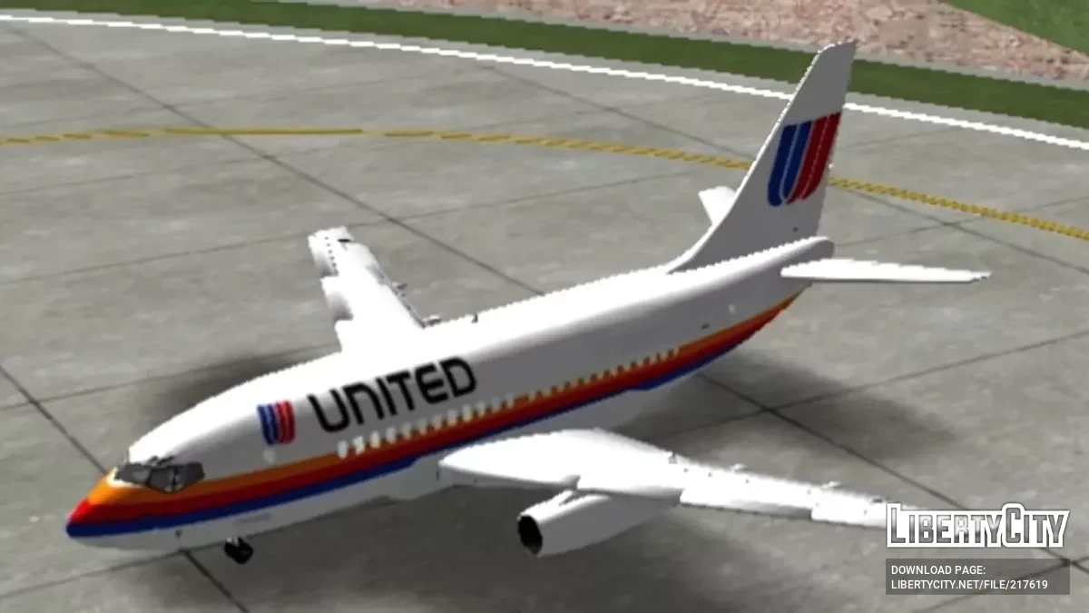 United Boeing 737-200 / GTA San Andreas (iOS, Android)