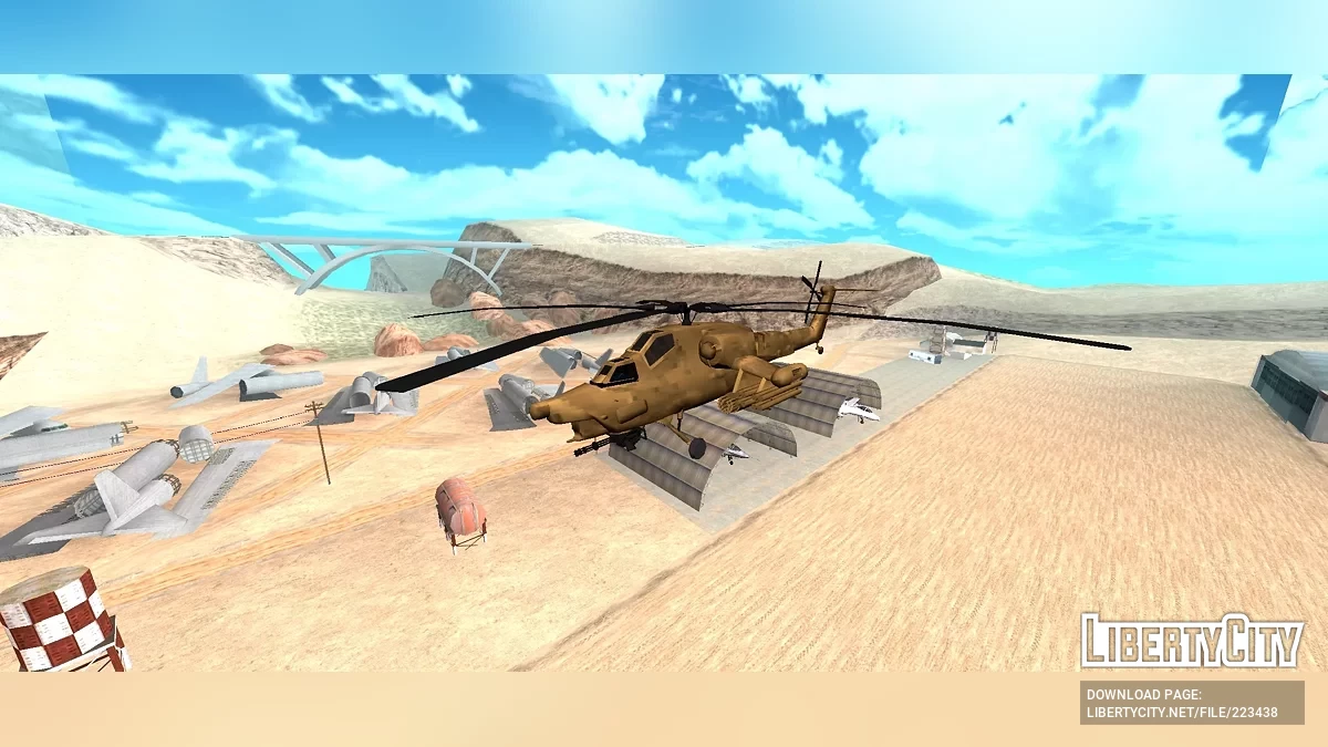 Ми-28 Ночной охотник [Только DFF] / GTA San Andreas (iOS, Android)