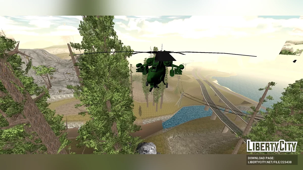 Ми-28 Ночной охотник [Только DFF] / GTA San Andreas (iOS, Android)