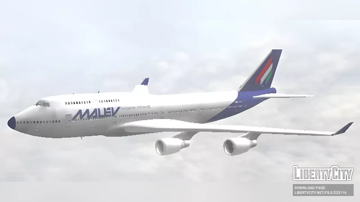 Malev Hungarian Airlines Boeing 747 / GTA San Andreas (iOS, Android)