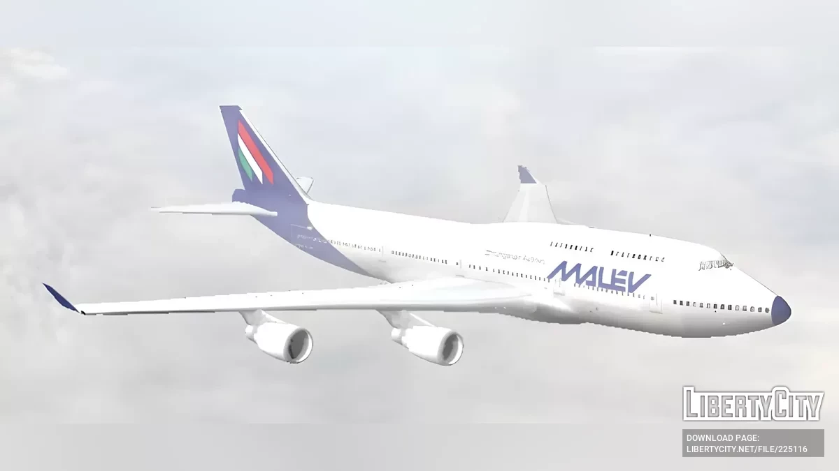 Malev Hungarian Airlines Boeing 747 / GTA San Andreas (iOS, Android)