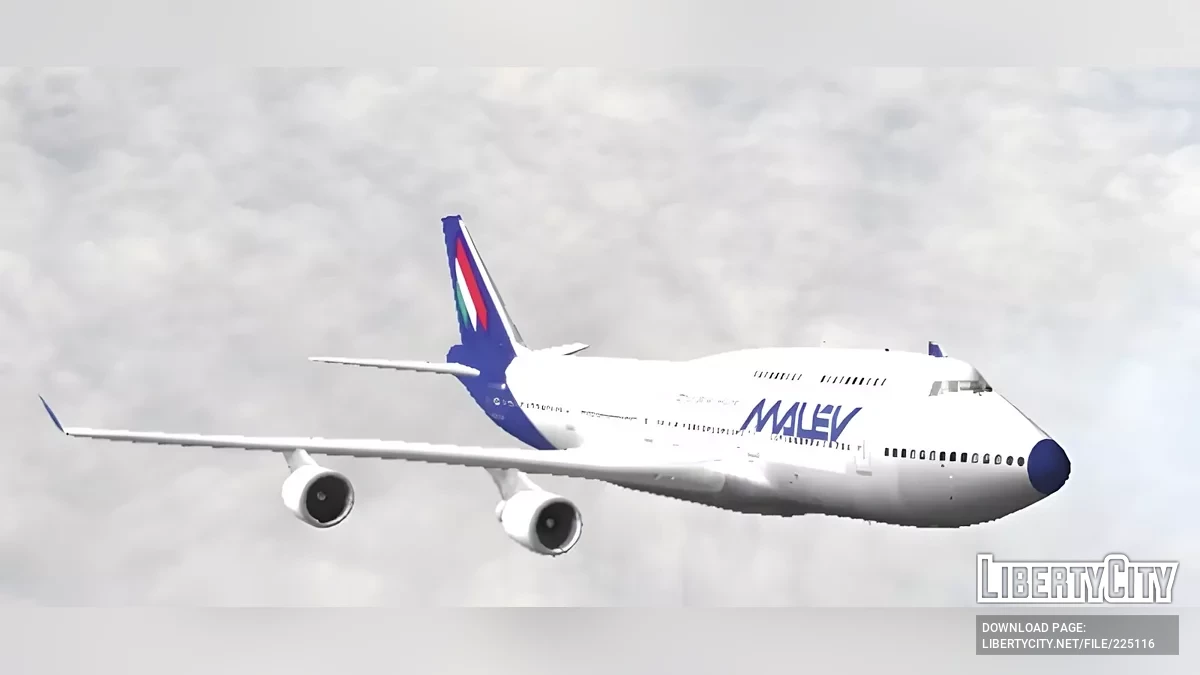 Malev Hungarian Airlines Boeing 747 / GTA San Andreas (iOS, Android)