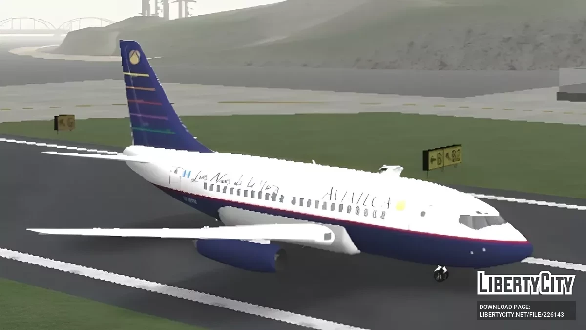 Aviateca Boeing 737-200 / GTA San Andreas (iOS, Android)
