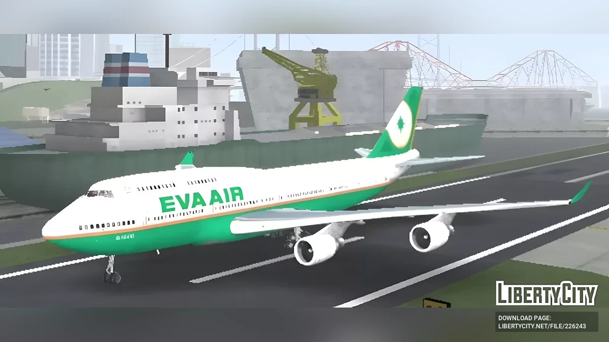 Eva Air Boeing 747 / GTA San Andreas (iOS, Android)