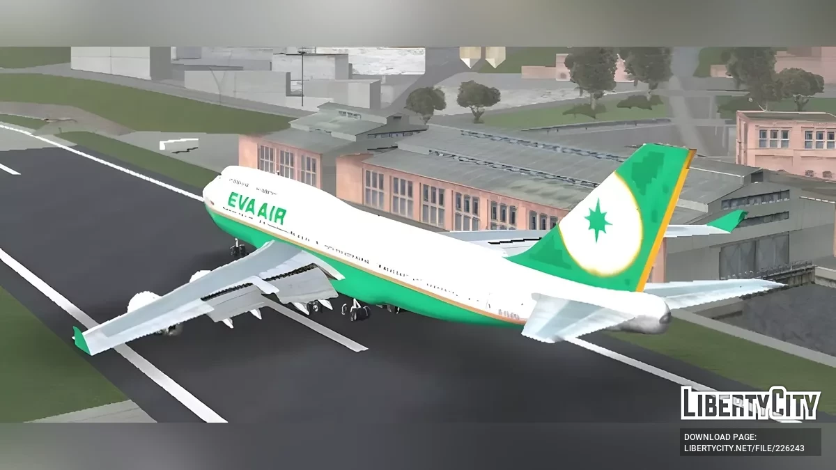 Eva Air Boeing 747 / GTA San Andreas (iOS, Android)