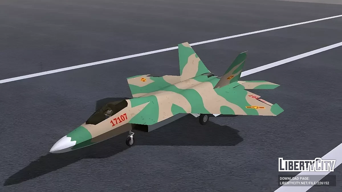 F-22 Raptor VNPAF Su30MK2 Camouflage / GTA San Andreas (iOS, Android)