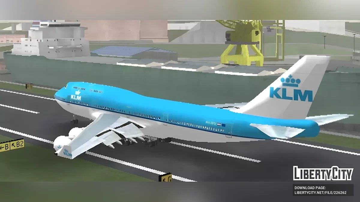 KLM Boeing 747 / GTA San Andreas (iOS, Android)