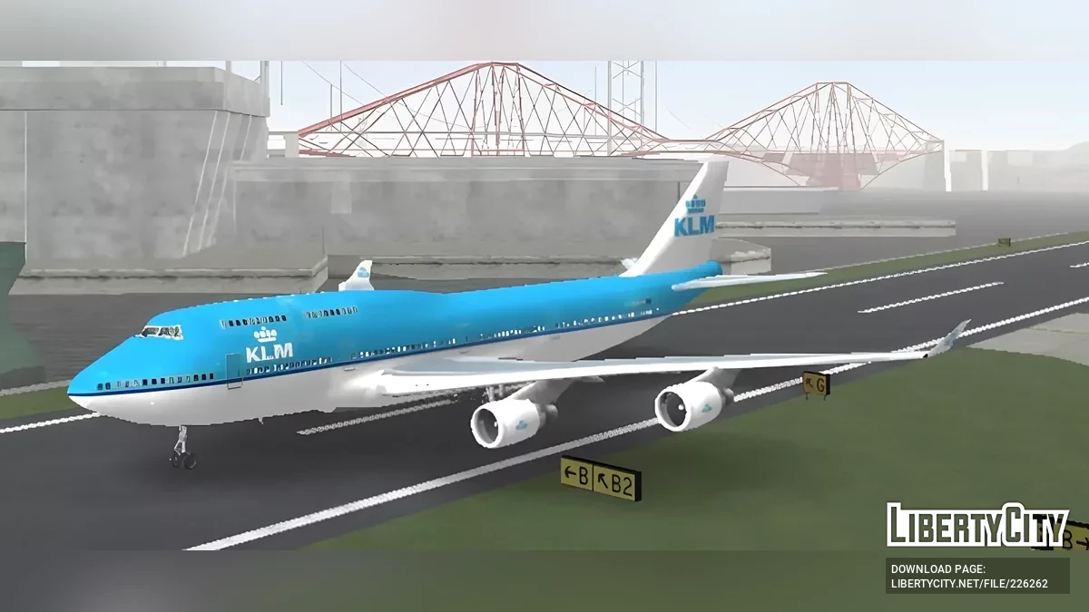 KLM Boeing 747 / GTA San Andreas (iOS, Android)