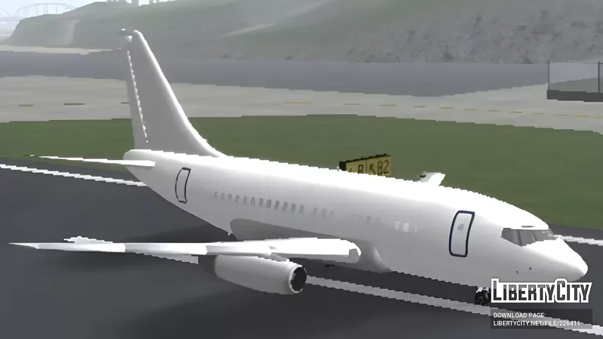 Plain White Boeing 737-200 / GTA San Andreas (iOS, Android)