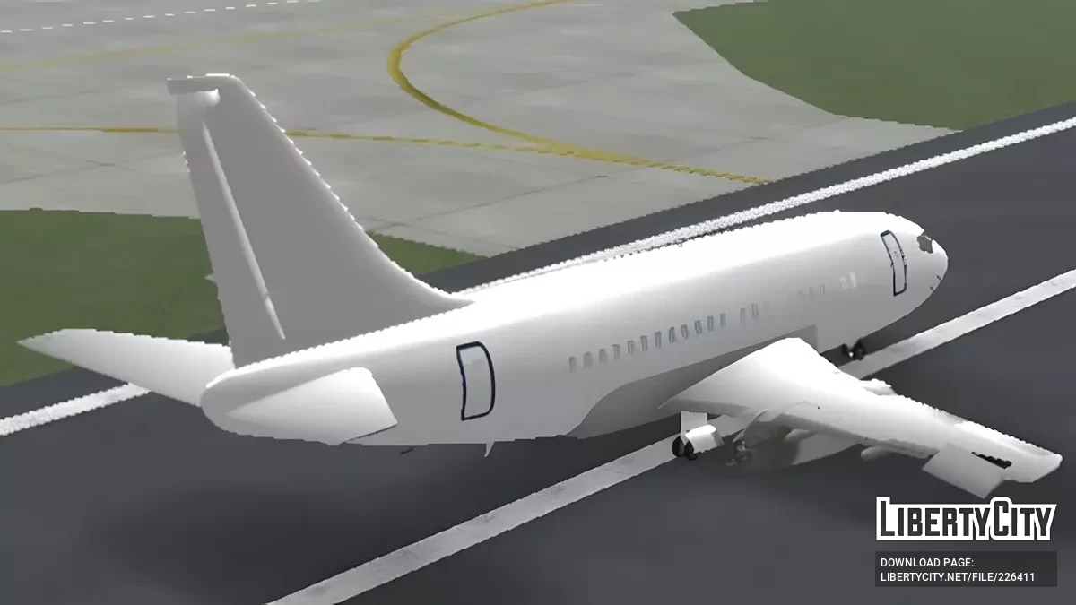 Plain White Boeing 737-200 / GTA San Andreas (iOS, Android)