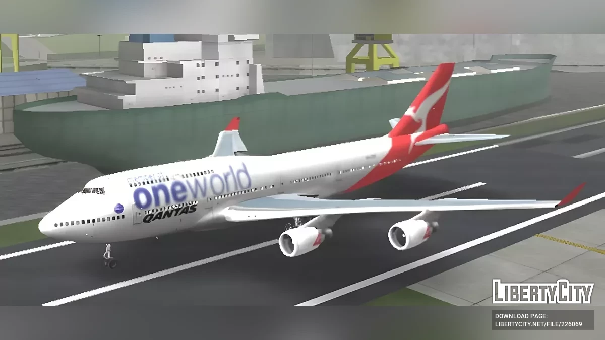 Qantas Boeing 747 / GTA San Andreas (iOS, Android)