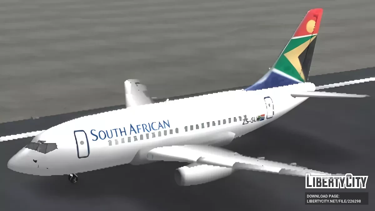 South African Airways Boeing 737-200 / GTA San Andreas (iOS, Android)