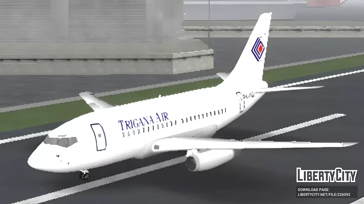 Trigana Air Boeing 737-200 / GTA San Andreas (iOS, Android)