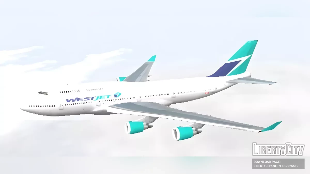 Westjet Boeing 747 / GTA San Andreas (iOS, Android)