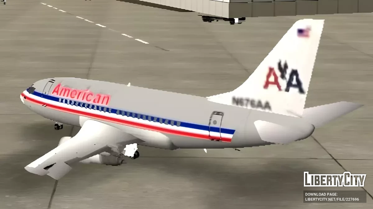 American Airlines Boeing 737-200 / GTA San Andreas (iOS, Android)