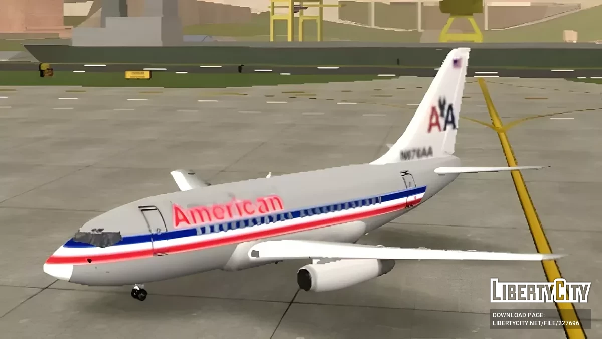 American Airlines Boeing 737-200 / GTA San Andreas (iOS, Android)