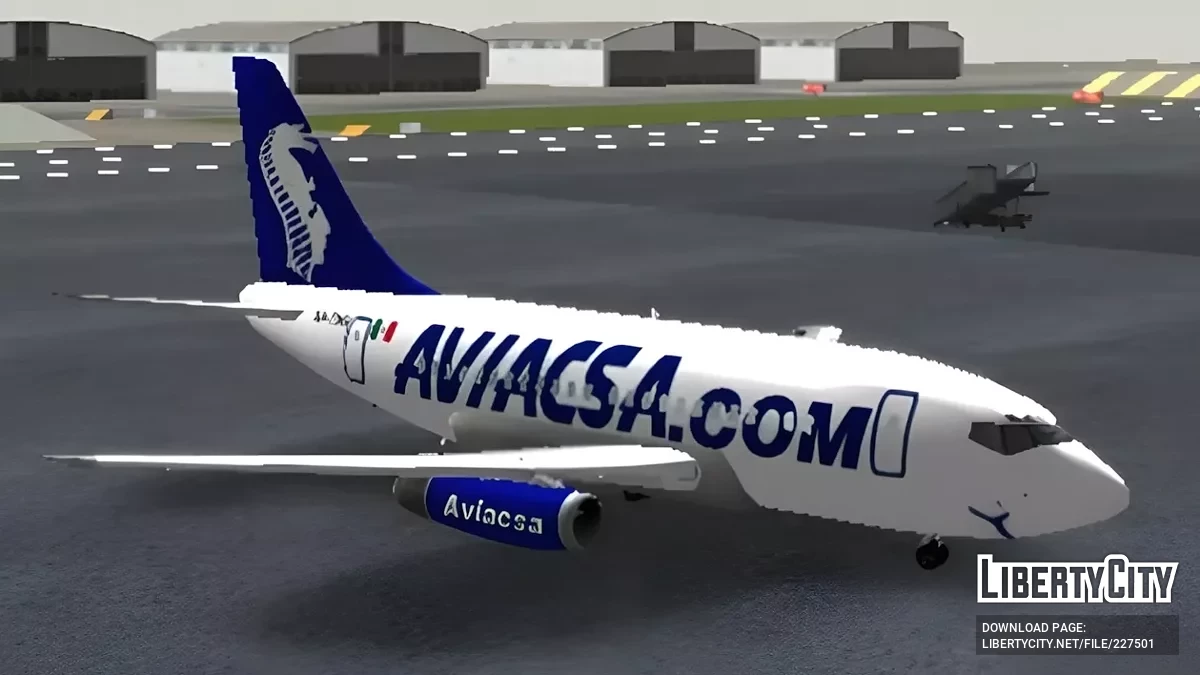 Aviacsa new livery Boeing 737-200 / GTA San Andreas (iOS, Android)