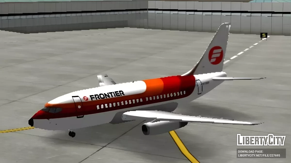Frontier Airlines Boeing 737-200 / GTA San Andreas (iOS, Android)
