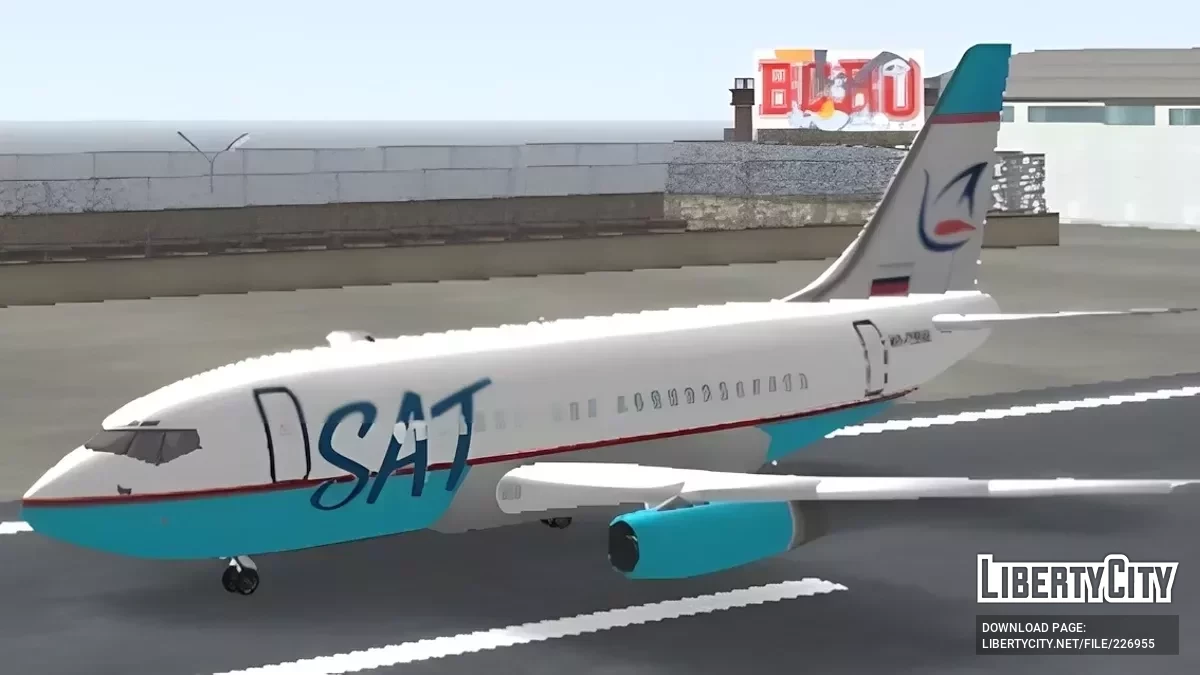 Sat Airlines Boeing 737-200 / GTA San Andreas (iOS, Android)