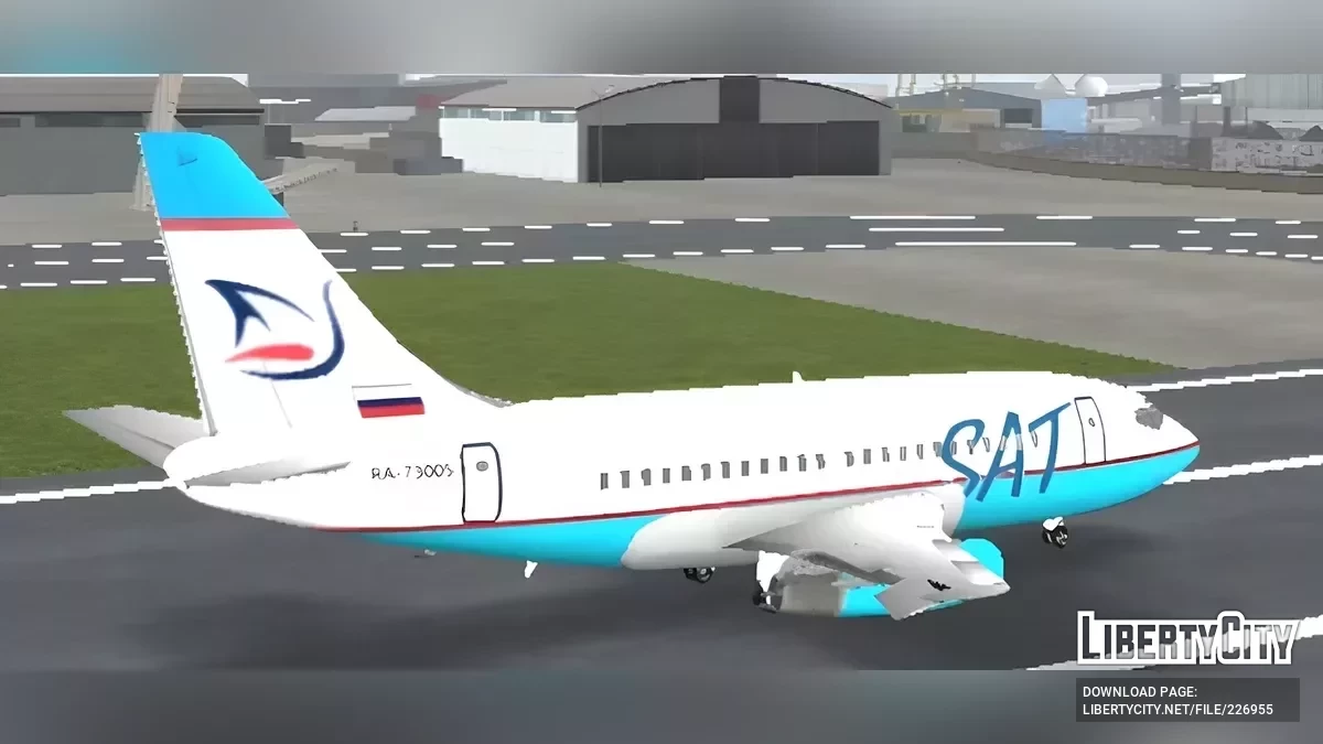 Sat Airlines Boeing 737-200 / GTA San Andreas (iOS, Android)
