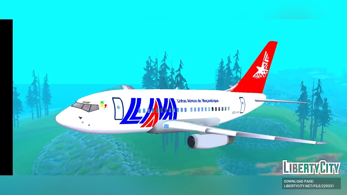 Boeing 737-200 - Самолет LAM Мозамбик / GTA San Andreas (iOS, Android)