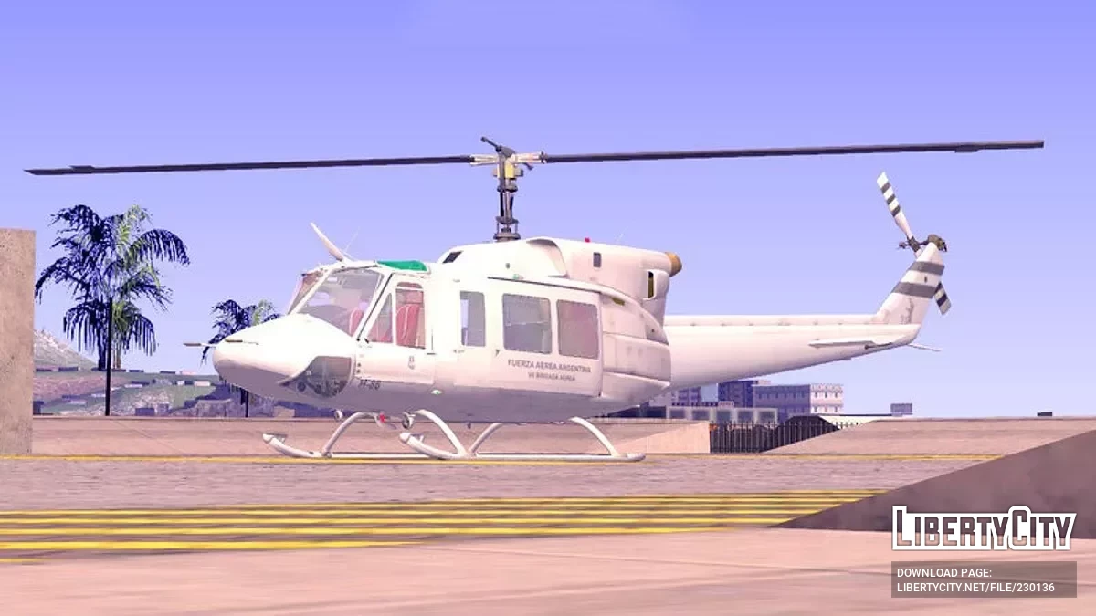 Bell 212 Fuerza Aérea Argentina / GTA San Andreas (iOS, Android)