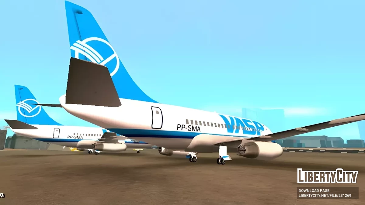 Boeing 737-200 VASP Airlines / GTA San Andreas (iOS, Android)