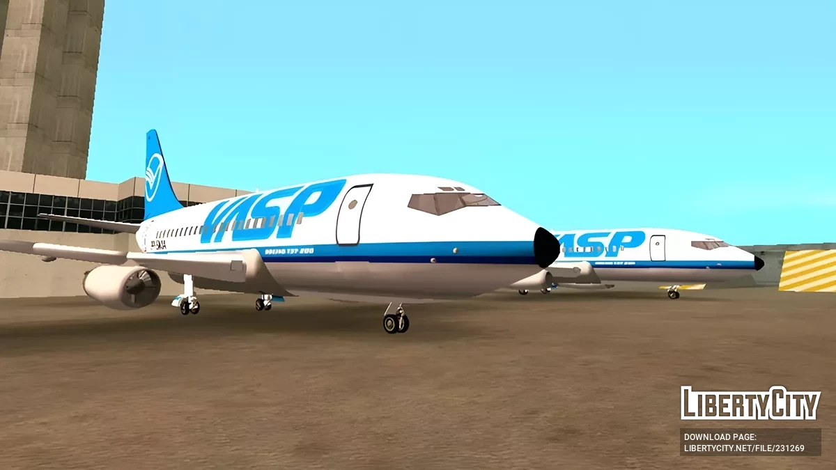 Boeing 737-200 VASP Airlines / GTA San Andreas (iOS, Android)