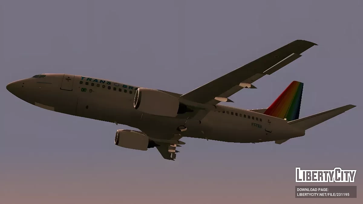 Boeing 737-300 — TransBrasil Airlines / GTA San Andreas (iOS, Android)