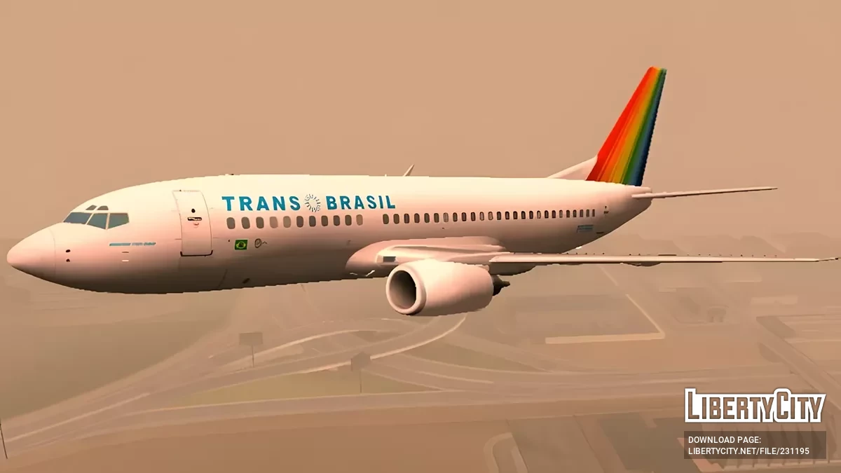 Boeing 737-300 — TransBrasil Airlines / GTA San Andreas (iOS, Android)