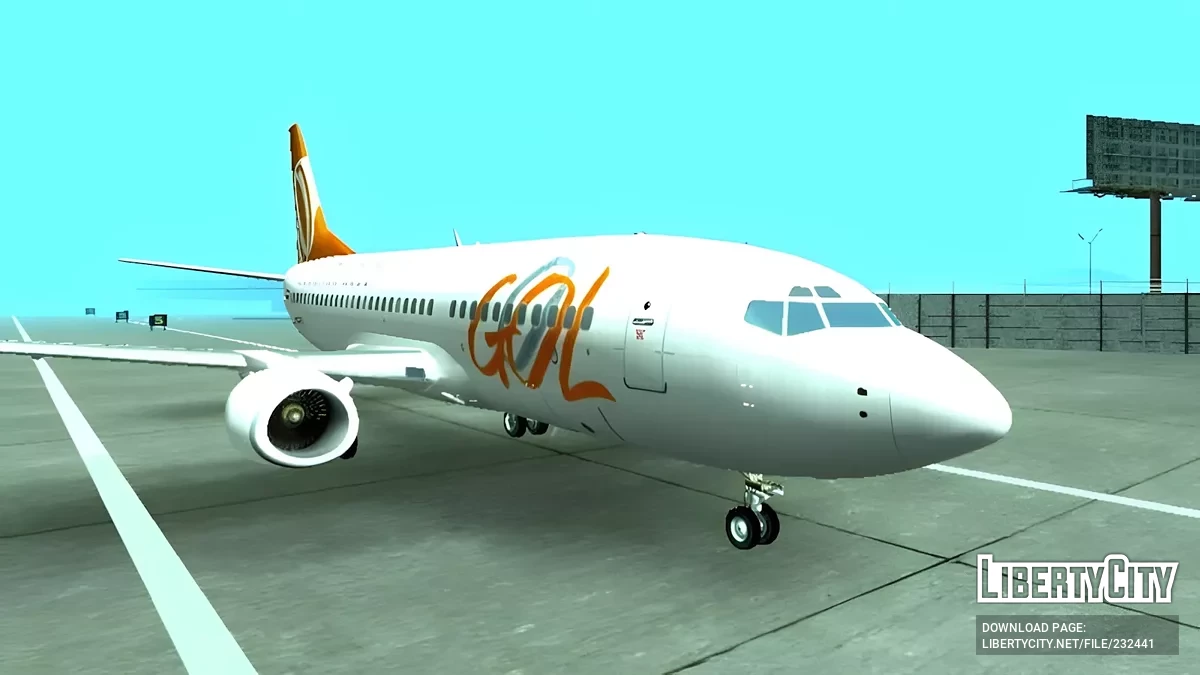 Boeing 737-300 GOL Airlines / GTA San Andreas (iOS, Android)