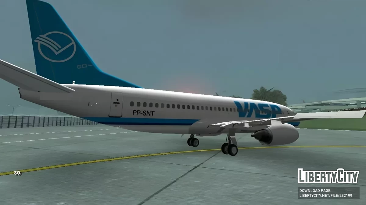Boeing 737-300 VASP Airlines / GTA San Andreas (iOS, Android)