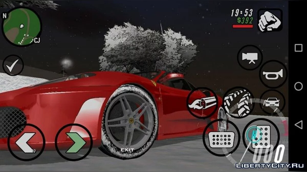 Зимние текстуры шин (машины от Rev_Groma) / GTA San Andreas (iOS, Android)